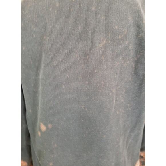 Tommy Hilfiger Sweatshirt zip up Custom reverse tie-dye Black plum Sz Small - Picture 7 of 8